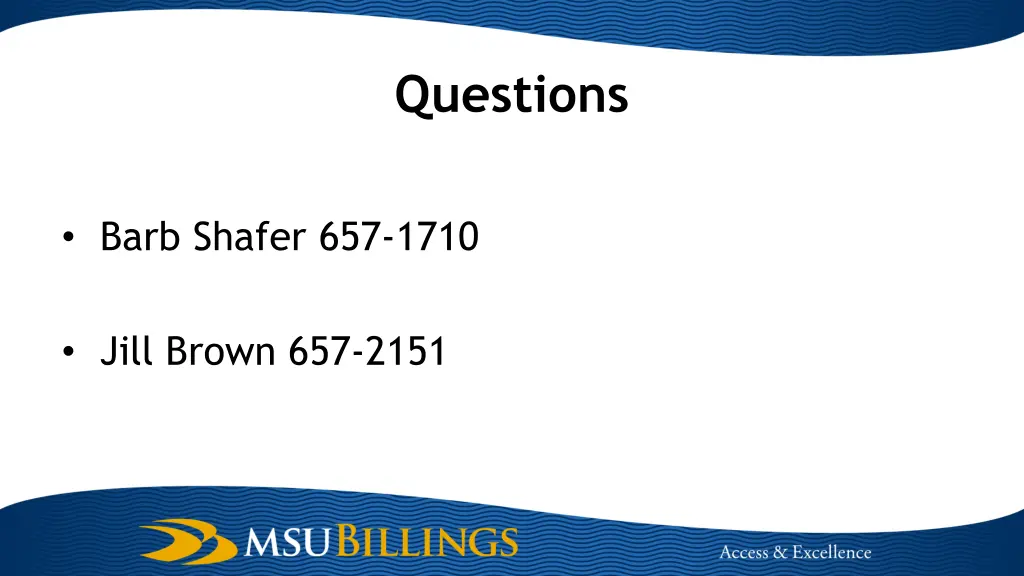 questions