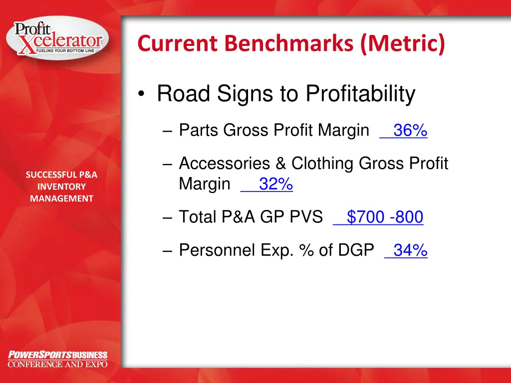 current benchmarks metric