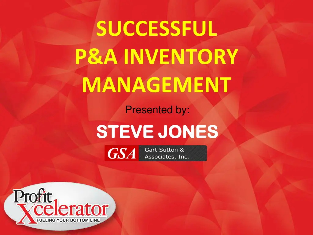 successful p a inventory management presented