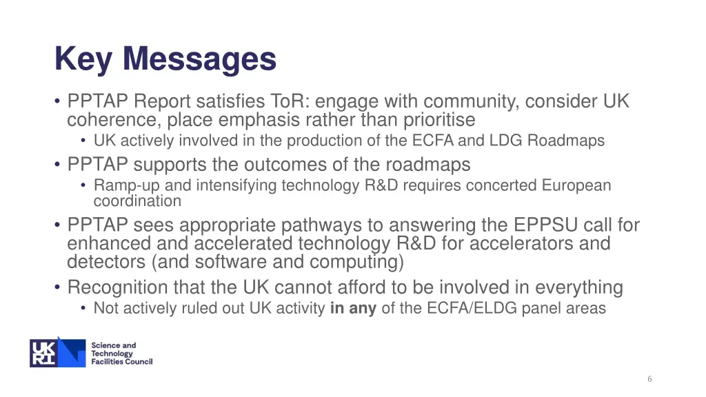 key messages