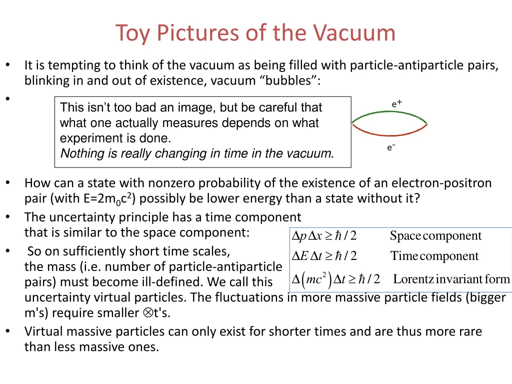 toy pictures of the vacuum