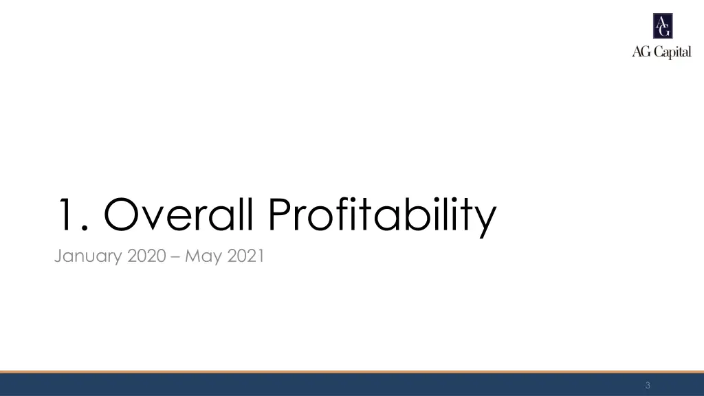 1 overall profitability january 2020 may 2021