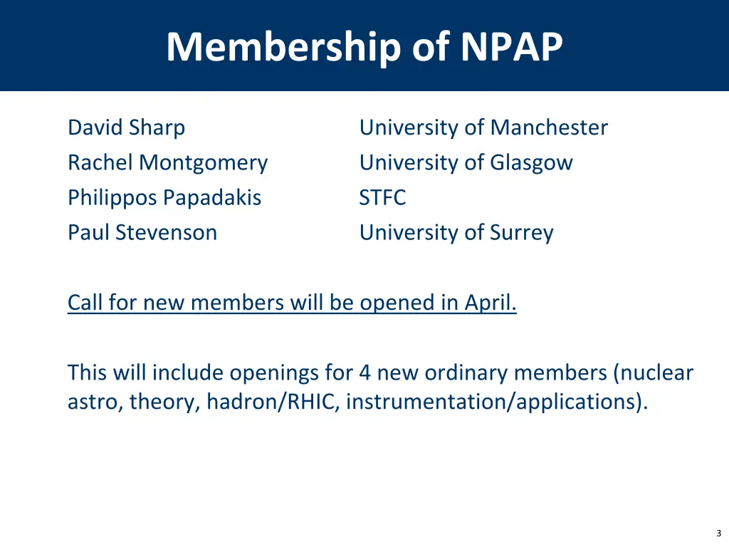 membership of npap