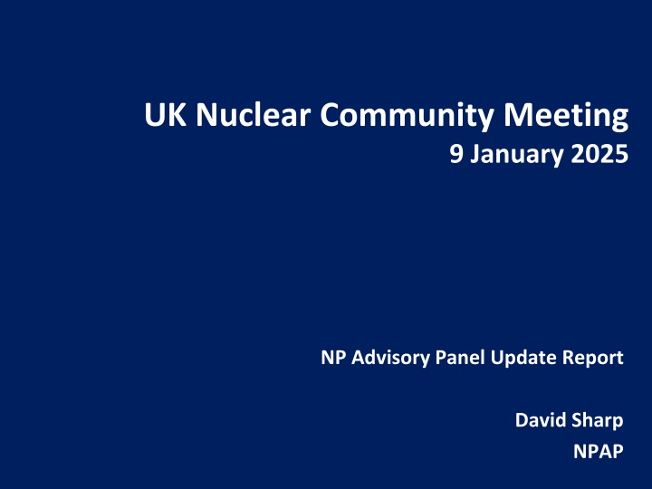 uk nuclear community meeting