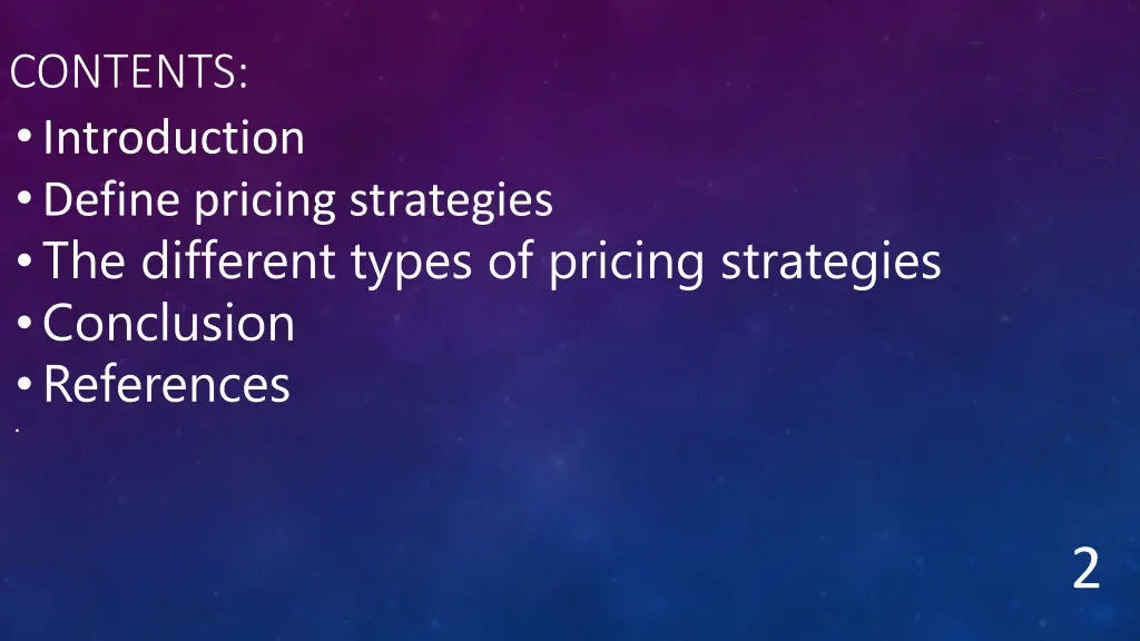contents introduction define pricing strategies