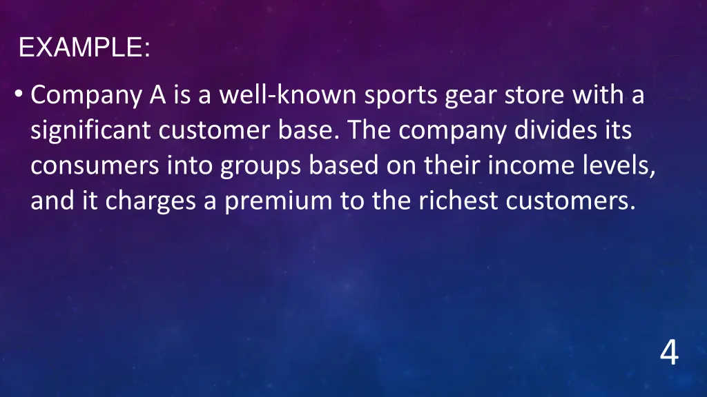 example company a is a well known sports gear