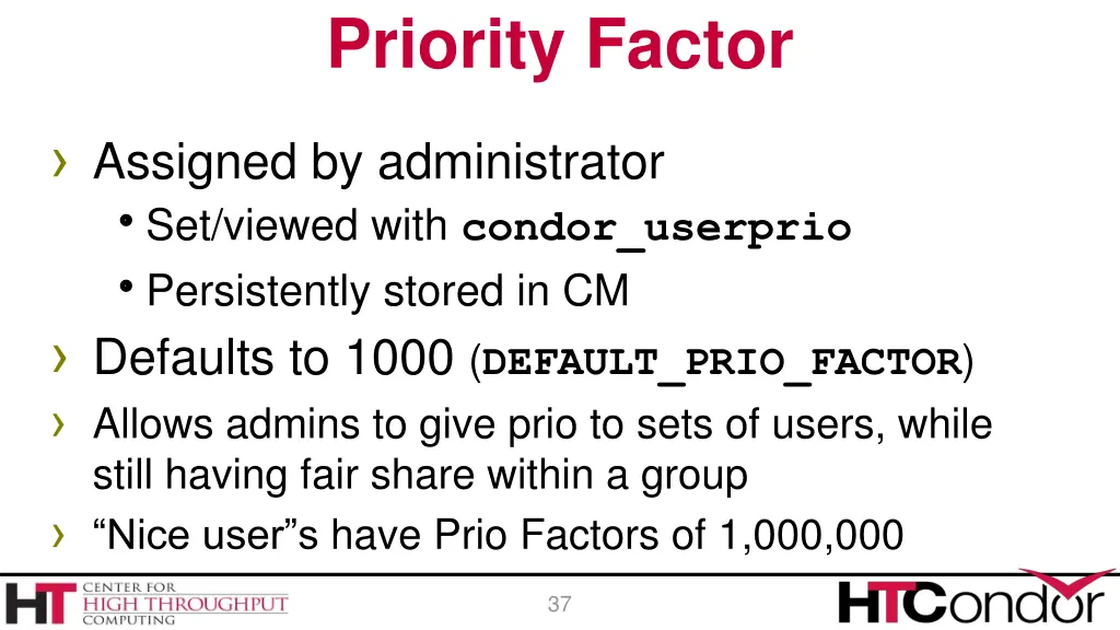 priority factor