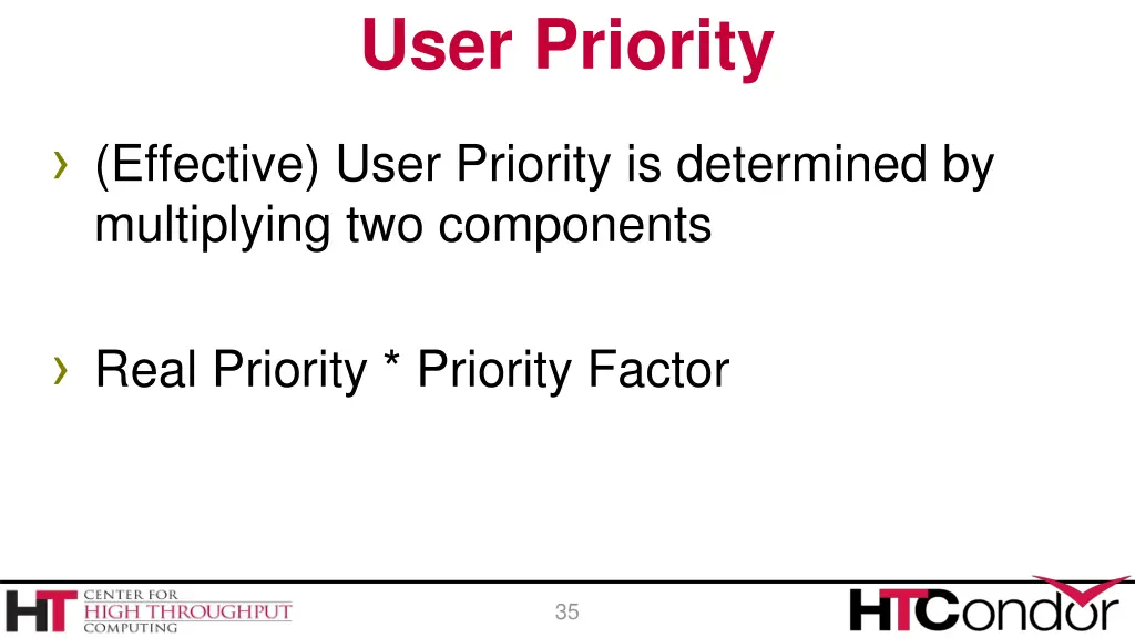 user priority