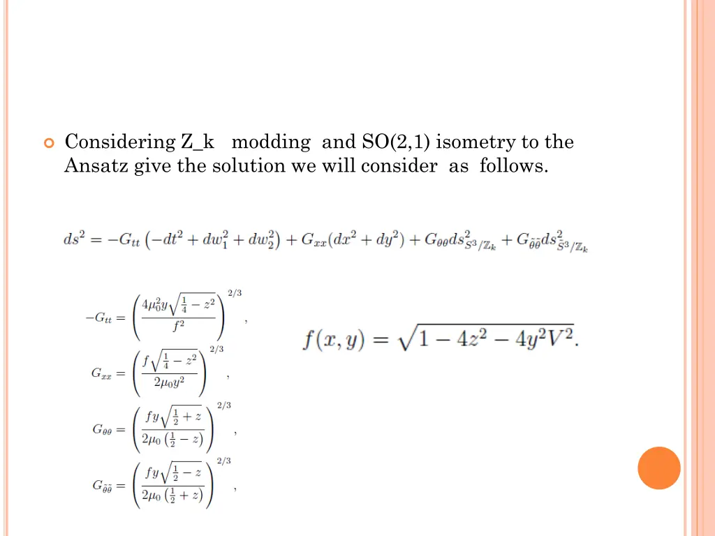 considering z k modding and so 2 1 isometry