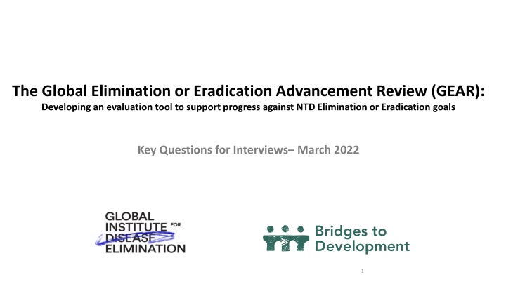 the global elimination or eradication advancement