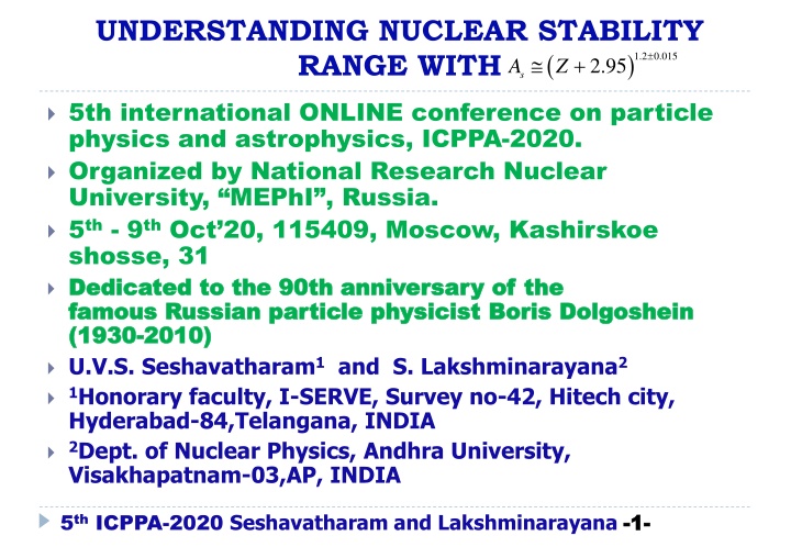 understanding nuclear stability range with