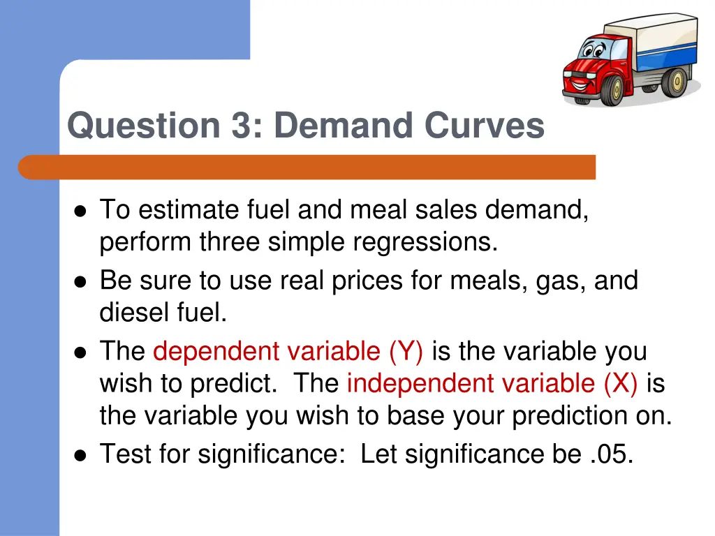 question 3 demand curves
