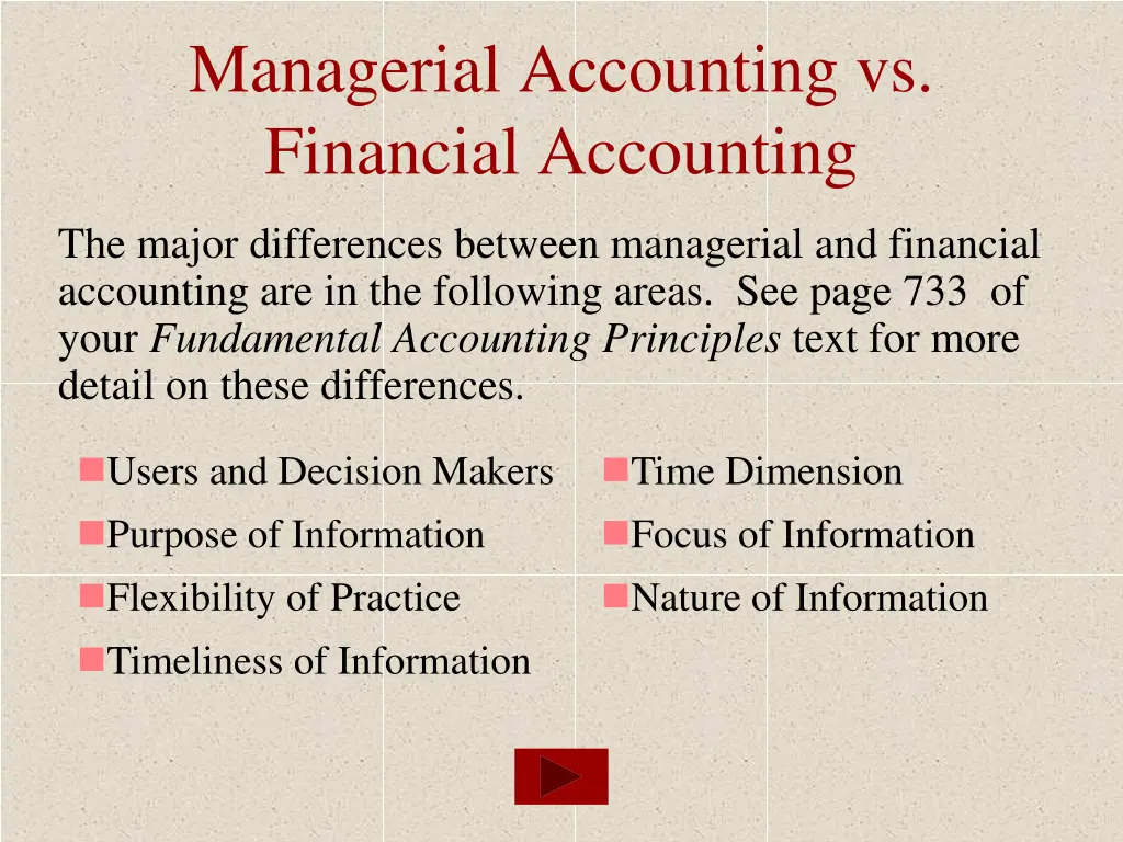 managerial accounting vs financial accounting