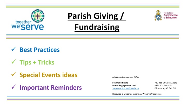 parish giving fundraising