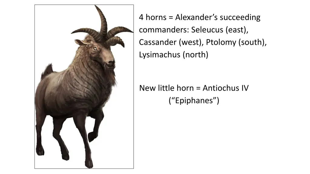 4 horns alexander s succeeding commanders