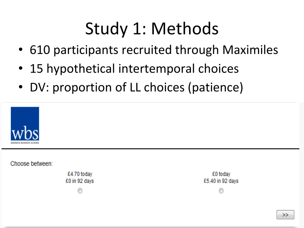 study 1 methods