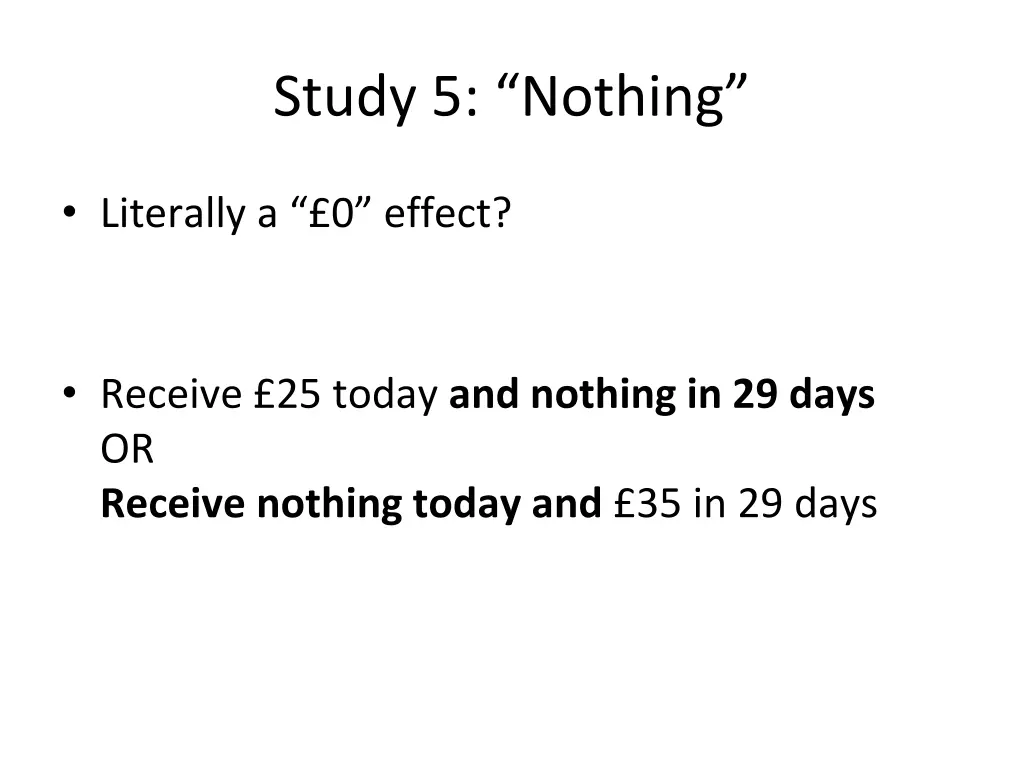 study 5 nothing