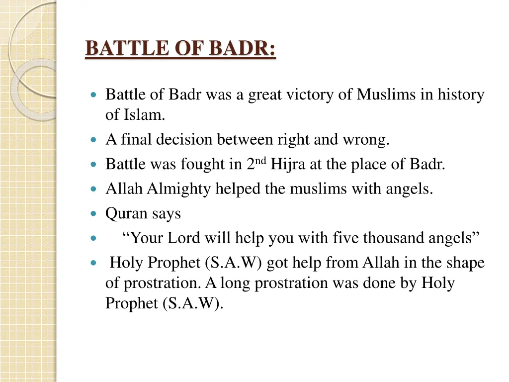 battle of badr