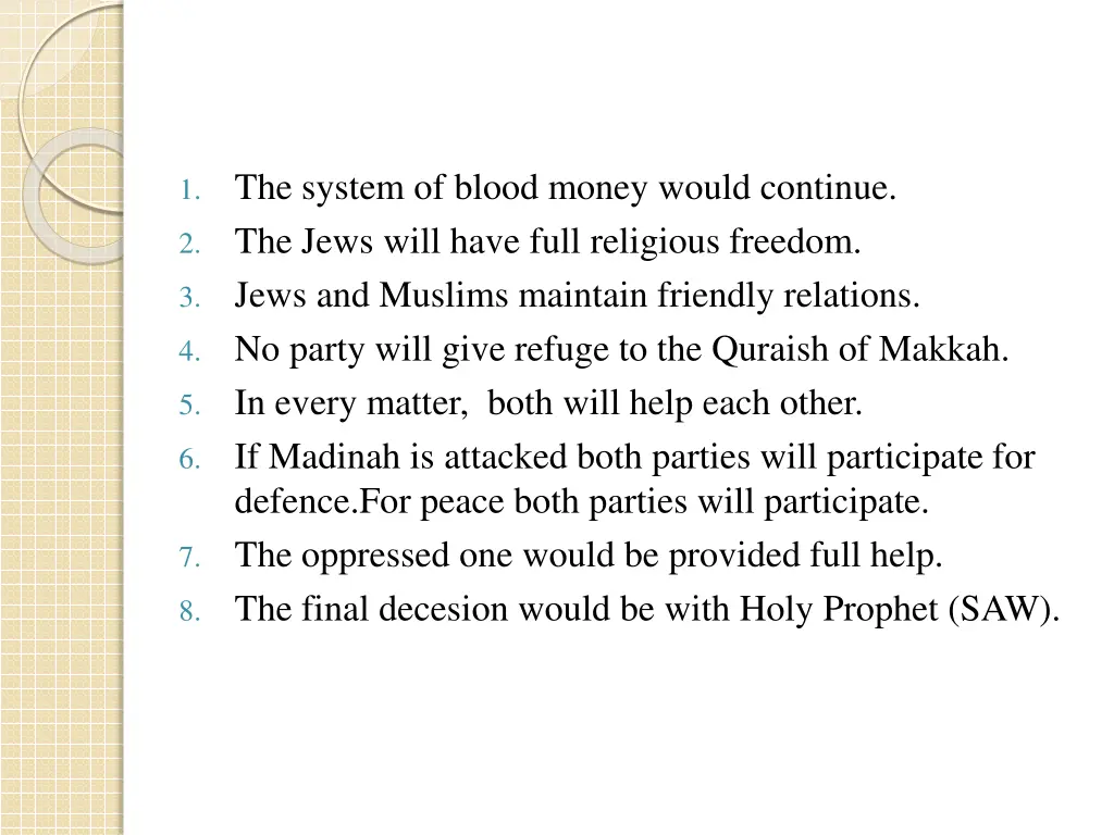 the system of blood money would continue