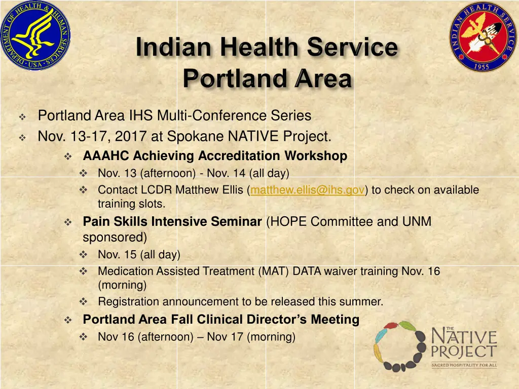 portland area ihs multi conference series