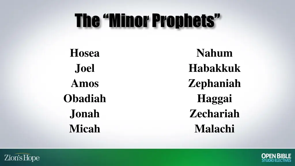hosea joel amos obadiah jonah micah