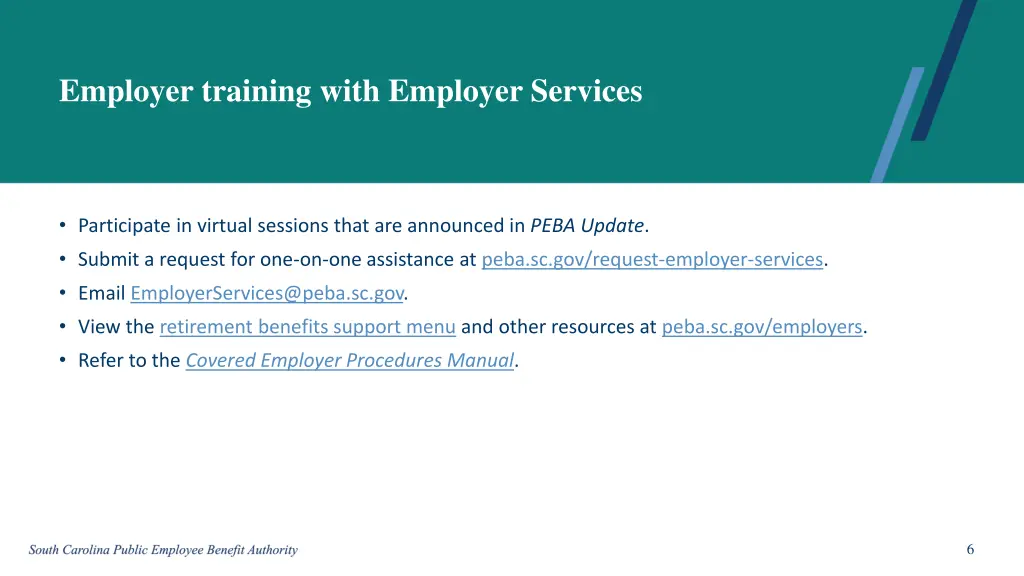 employer training with employer services