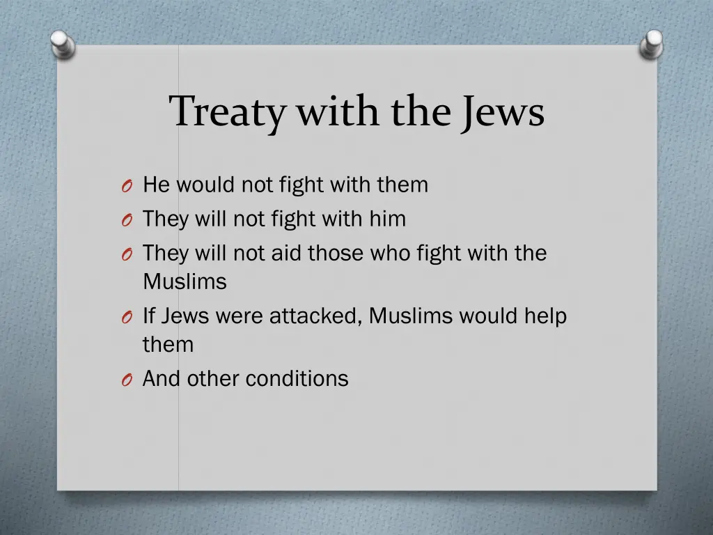 treaty with the jews