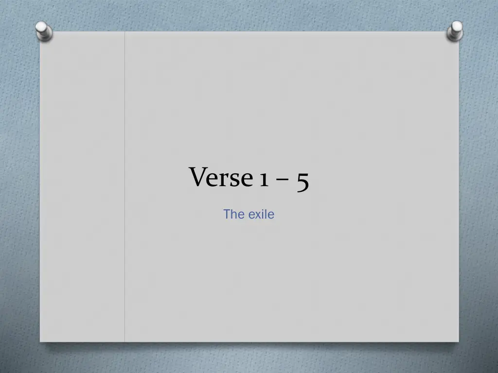 verse 1 5