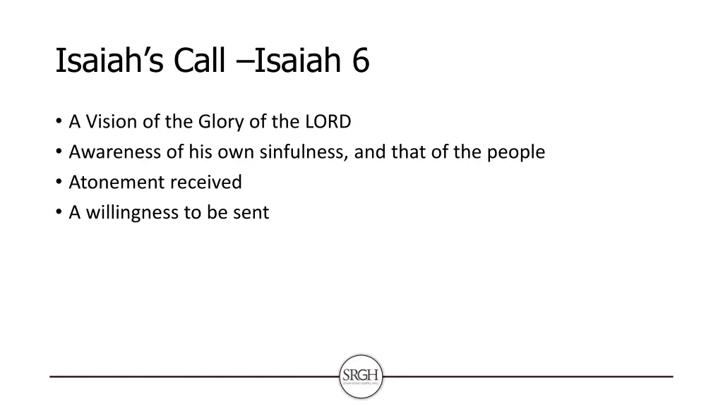 isaiah s call isaiah 6