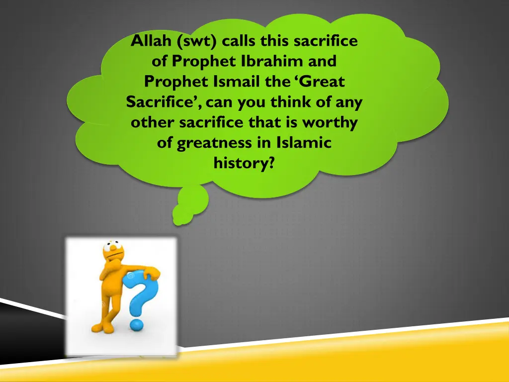 allah swt calls this sacrifice of prophet ibrahim