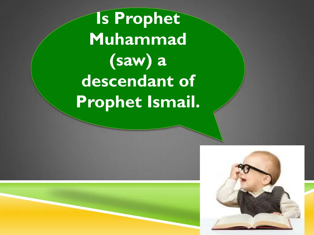is prophet muhammad saw a descendant of prophet