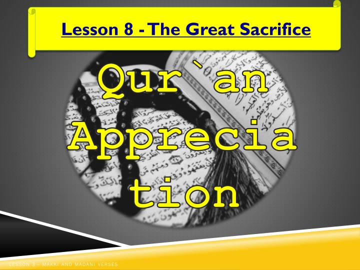 lesson 8 the great sacrifice
