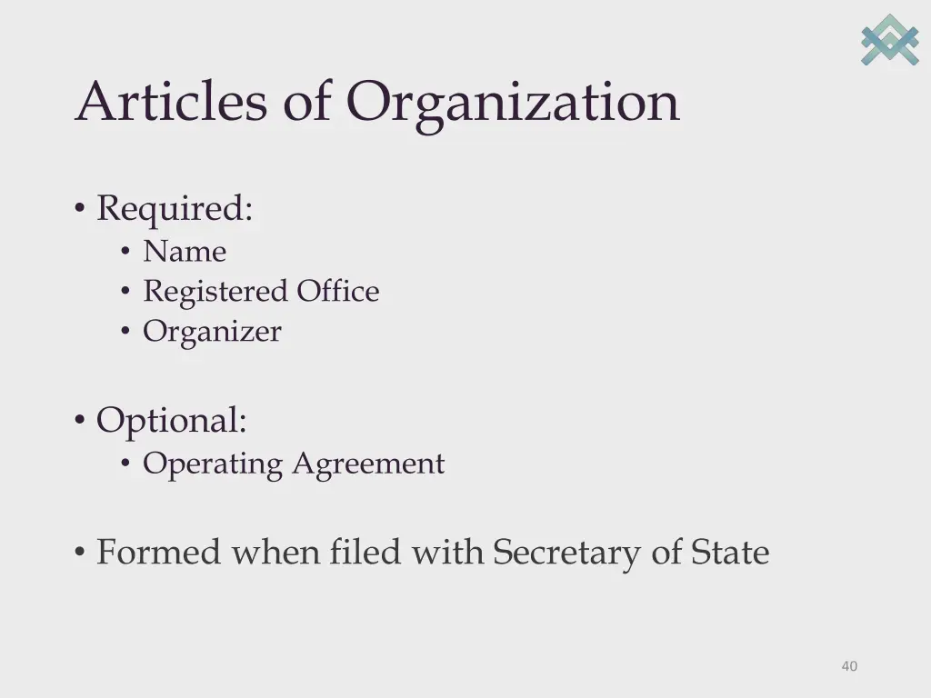 articles of organization