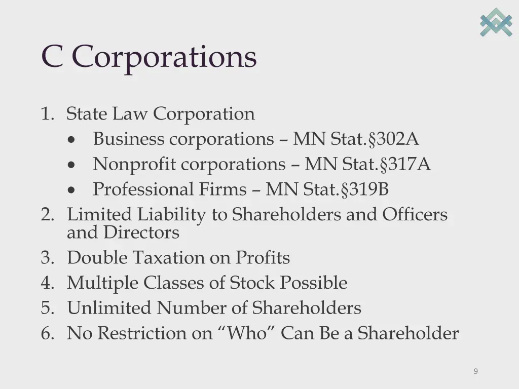 c corporations