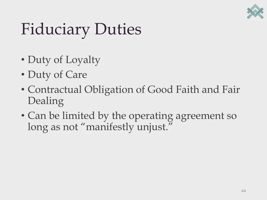 fiduciary duties
