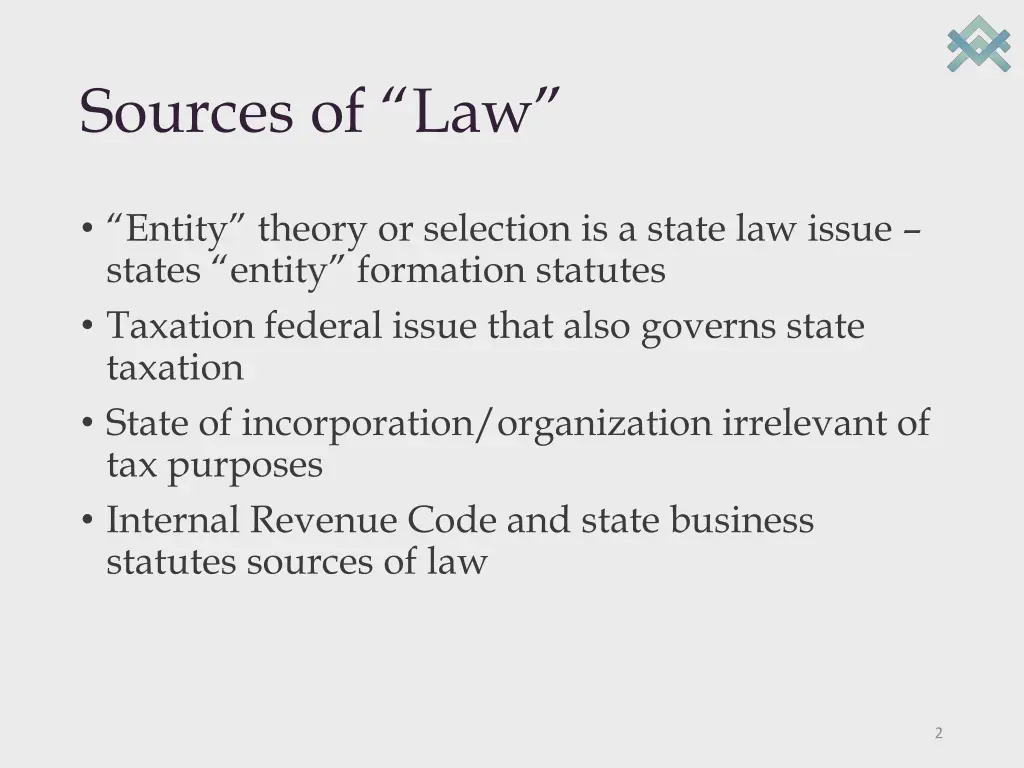 sources of law
