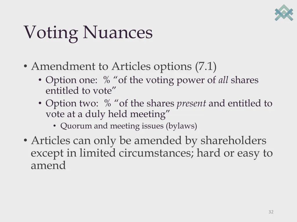 voting nuances