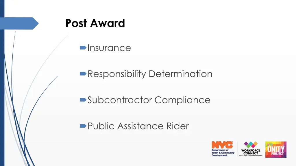 post award