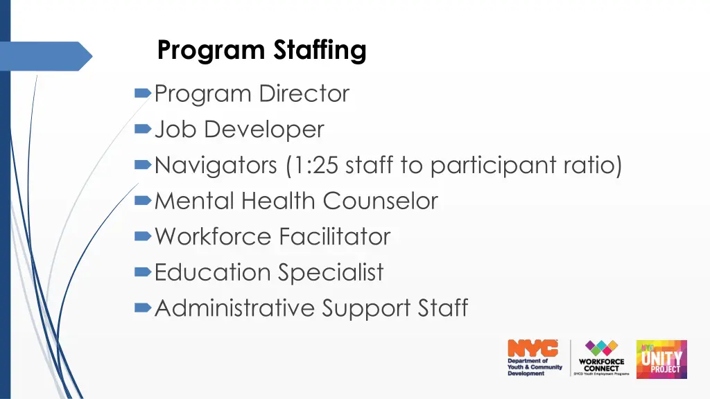 program staffing