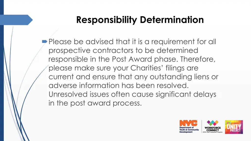 responsibility determination
