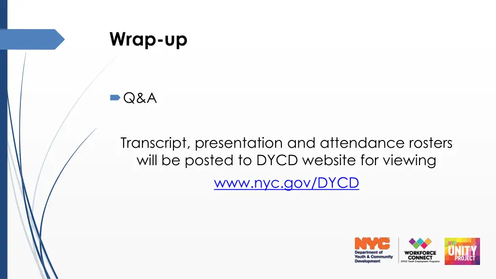 wrap up