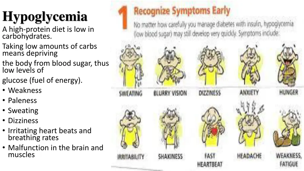 hypoglycemia a high protein diet