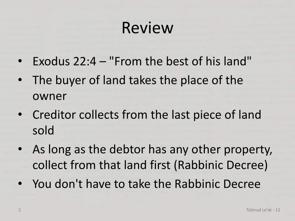 review