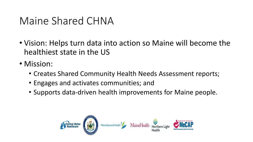 maine shared chna