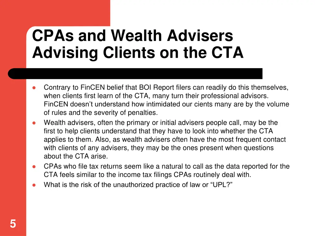 cpas and wealth advisers advising clients