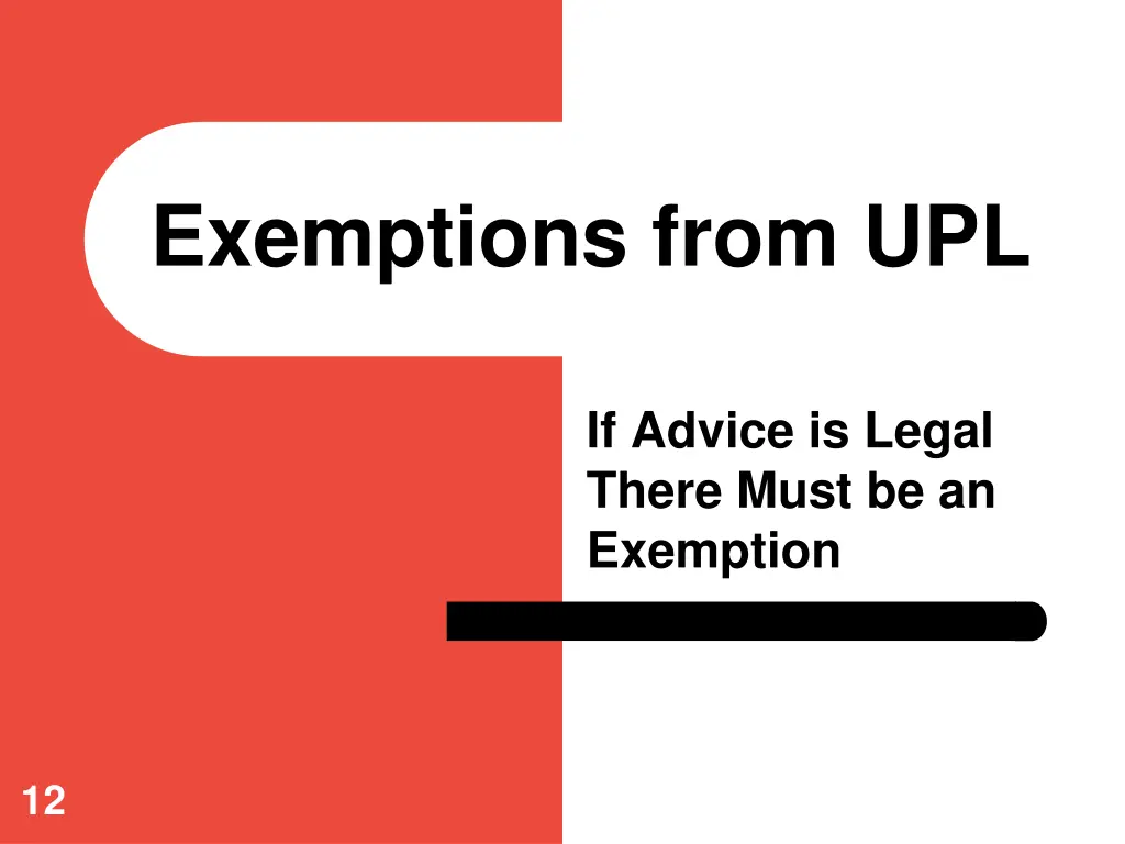 exemptions from upl