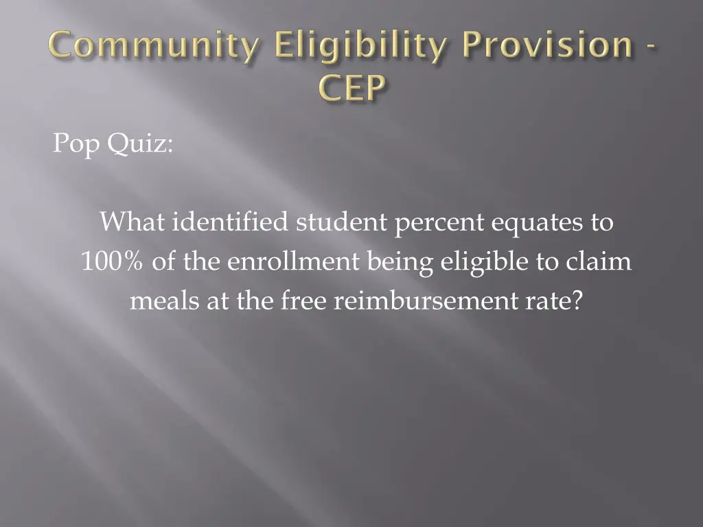 pop quiz