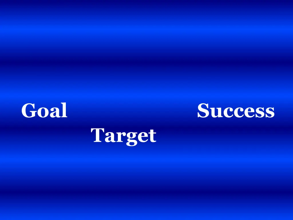goal success target
