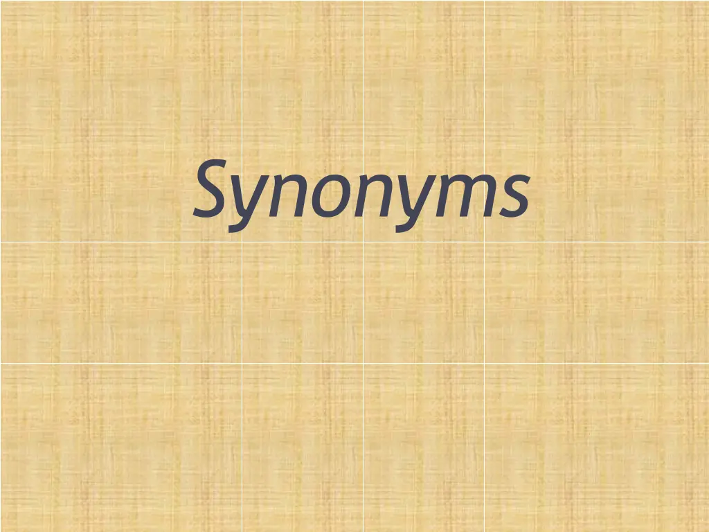 synonyms