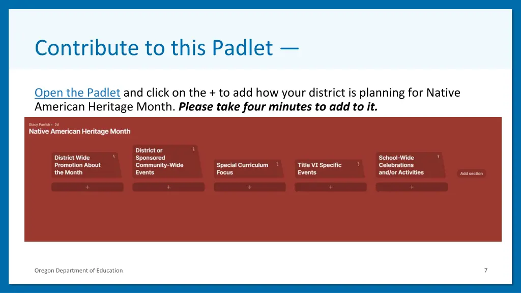 contribute to this padlet